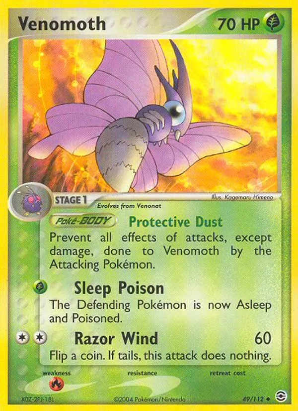 Venomoth, FireRed & LeafGreen 049/112