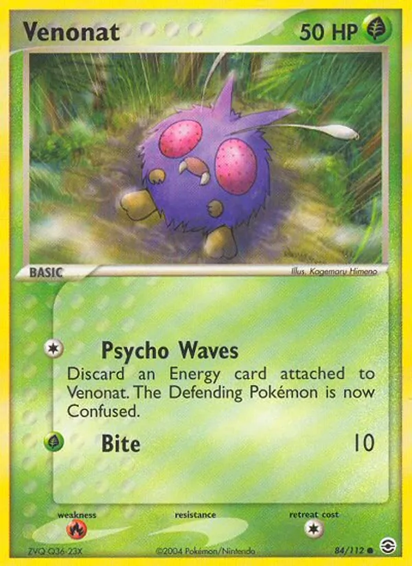 Venonat, FireRed & LeafGreen 084/112