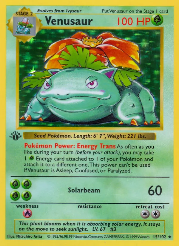 Venusaur, Base 015/102