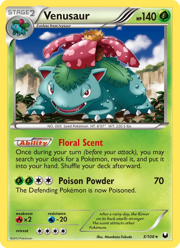 Venusaur, Dark Explorers 003/108