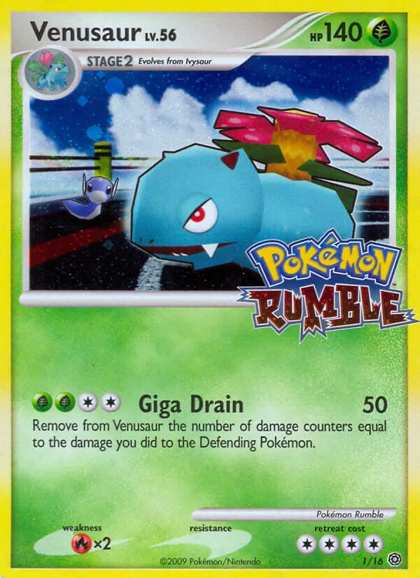 Venusaur, Pokémon Rumble 001/016