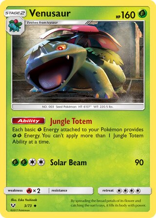 Venusaur, Shining Legends 003/073