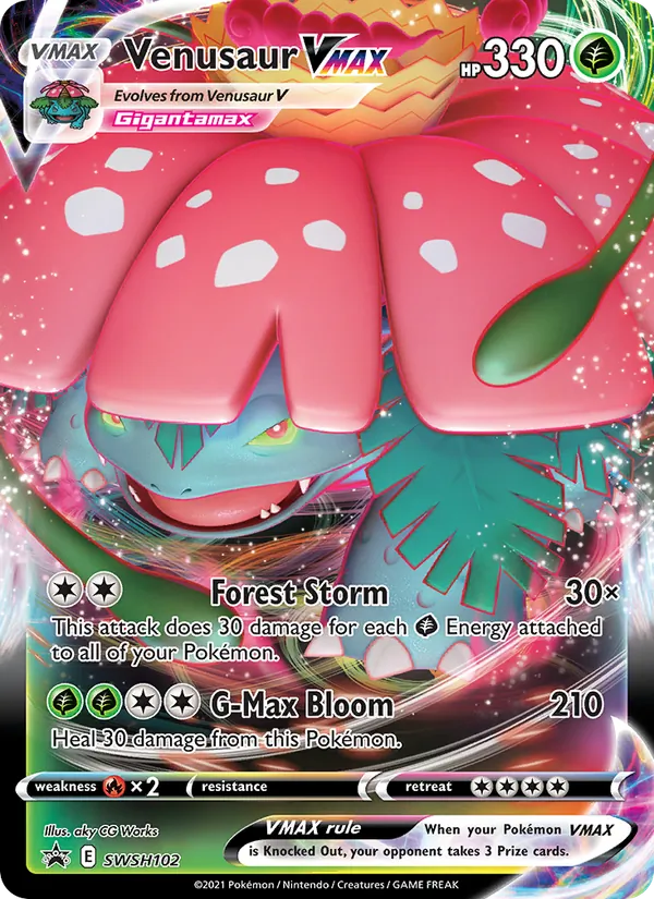 Venusaur VMAX, SWSH Black Star Promos SWSH102/307