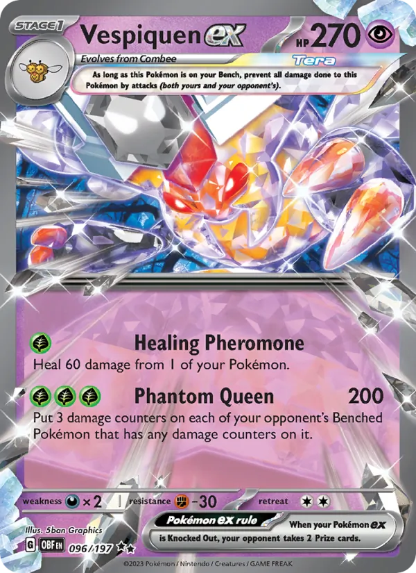 Vespiquen EX, Obsidian Flames 096/197