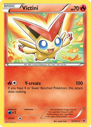 Victini, WC Deck 2013 (Anguille Sous Roche) 015/101
