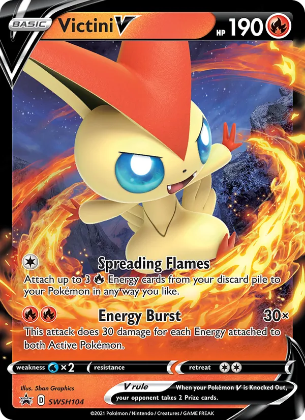 Victini V, SWSH Black Star Promos SWSH104/307