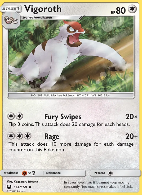 Vigoroth, Celestial Storm 114/168