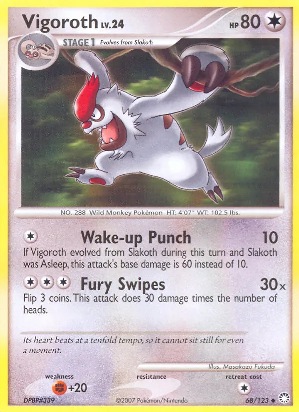 Vigoroth, Mysterious Treasures 068/123