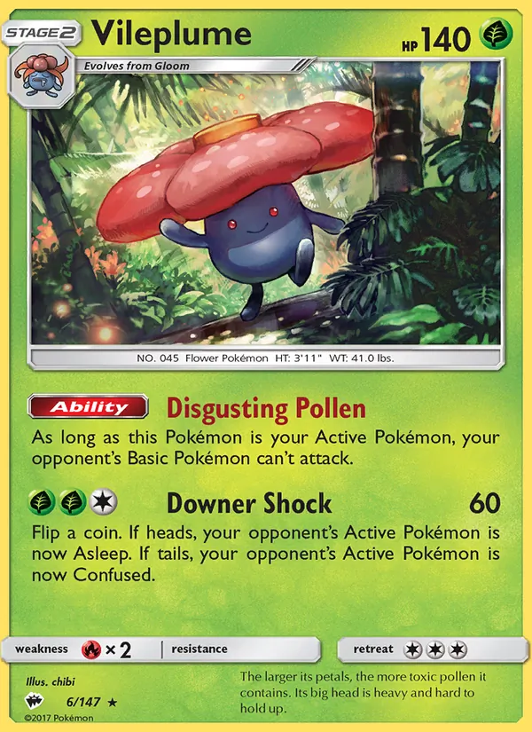 Vileplume, Burning Shadows 006/147