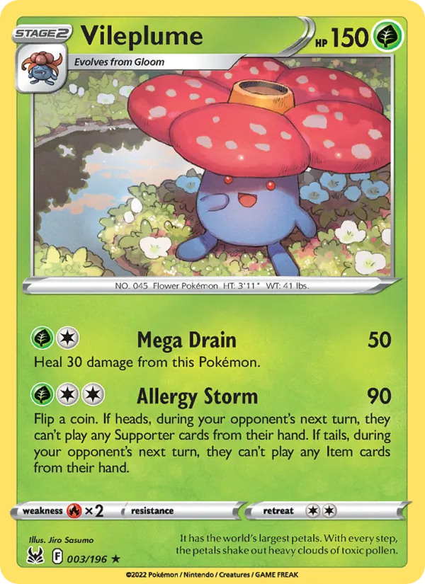 Vileplume, Lost Origin 003/196