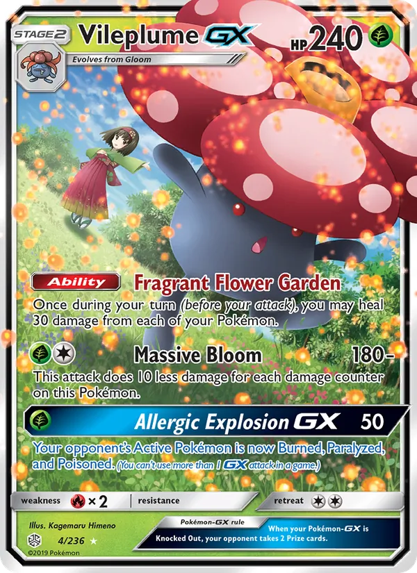 Vileplume GX, Cosmic Eclipse 004/236