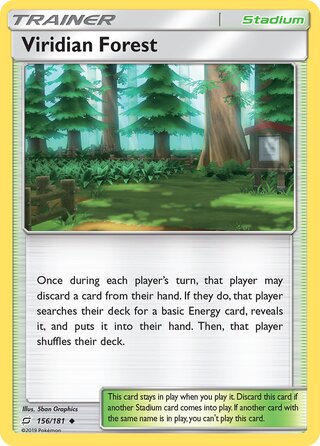 Viridian Forest, WC Deck 2019 (Perfection) 156/181