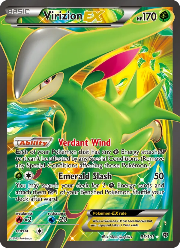 Virizion-EX, Plasma Blast 096/101