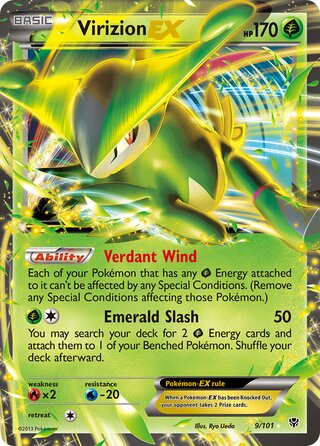 Virizion-EX, WC Deck 2014 (Emerald King) 009/101