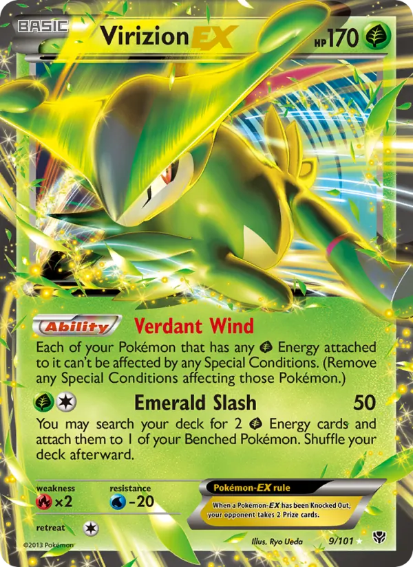 Virizion-EX, Plasma Blast 009/101