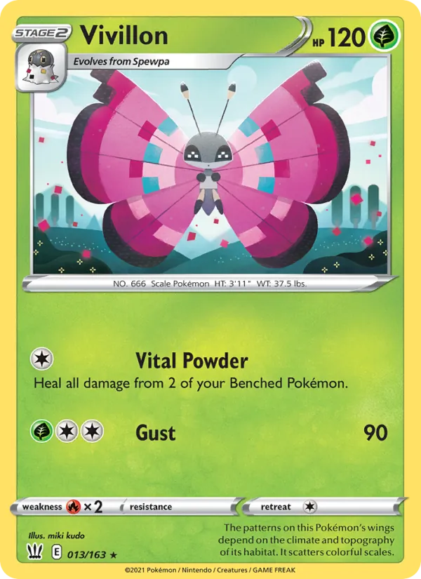 Vivillon, Battle Styles 013/163