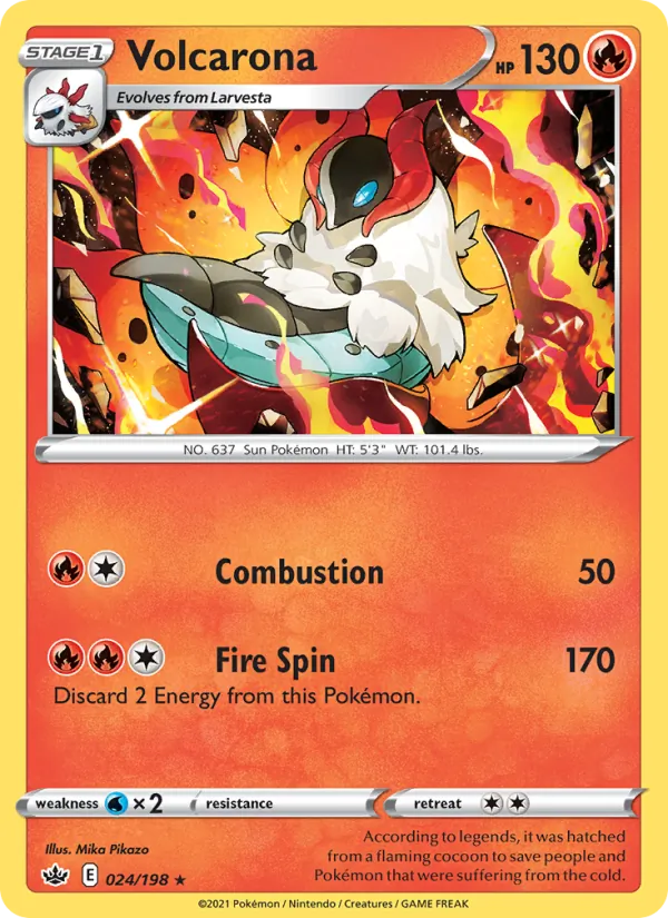 Volcarona, Chilling Reign 024/198