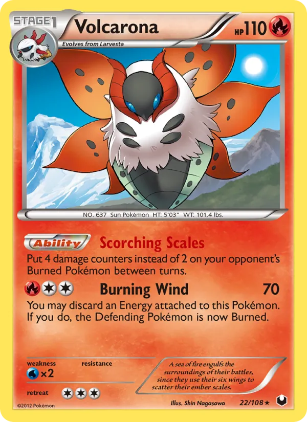 Volcarona, Dark Explorers 022/108
