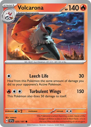 Volcarona, Surging Sparks 025/191