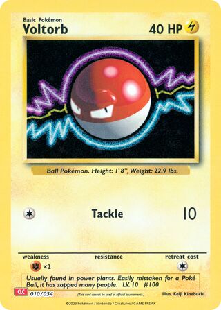 Voltorb, Pokémon TCG Classic (Charizard) 010/034