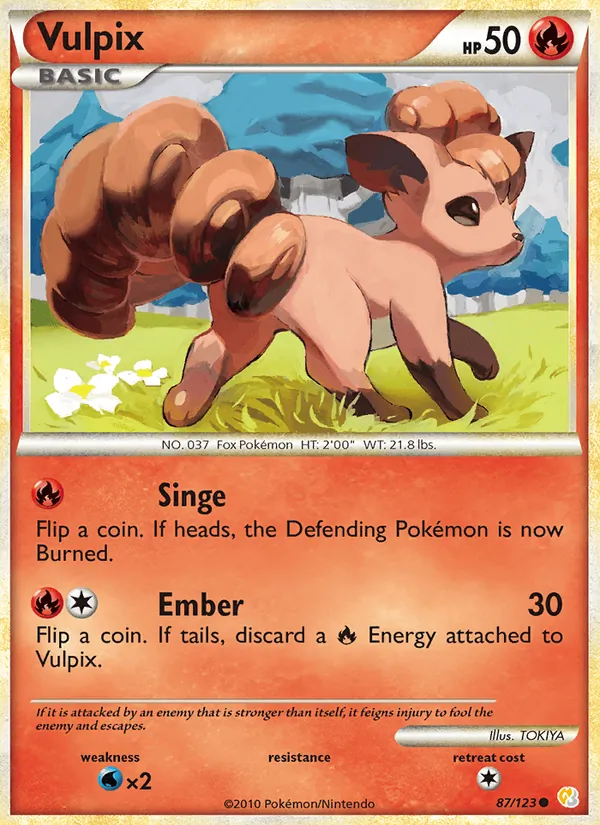Vulpix, HeartGold & SoulSilver 087/123