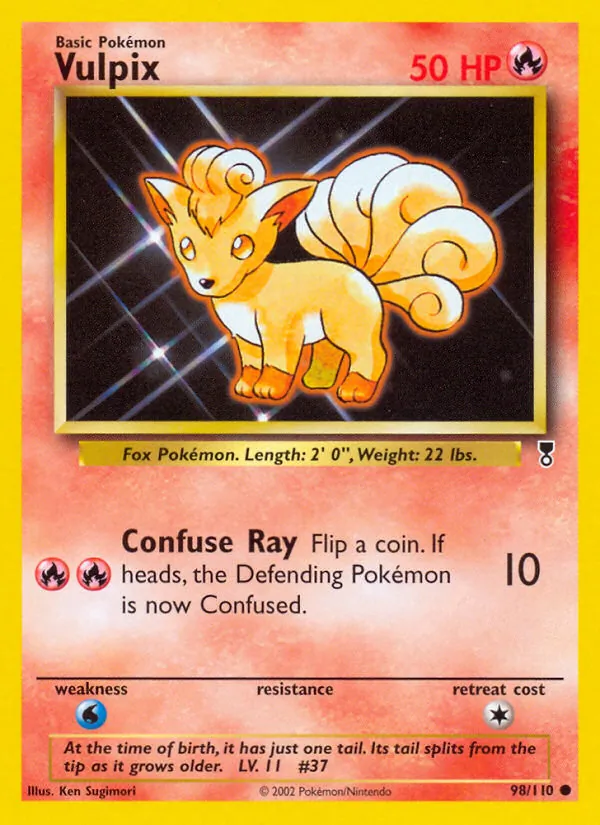 Vulpix, Legendary Collection 098/110