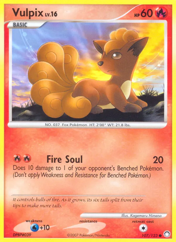 Vulpix, Mysterious Treasures 107/123
