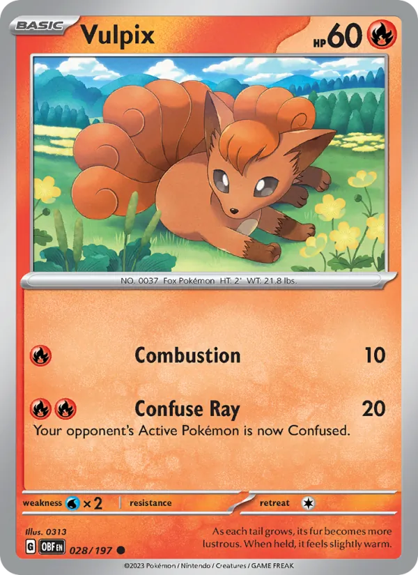 Vulpix, Obsidian Flames 028/197