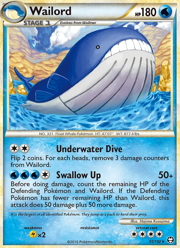 Wailord, Triumphant 031/102