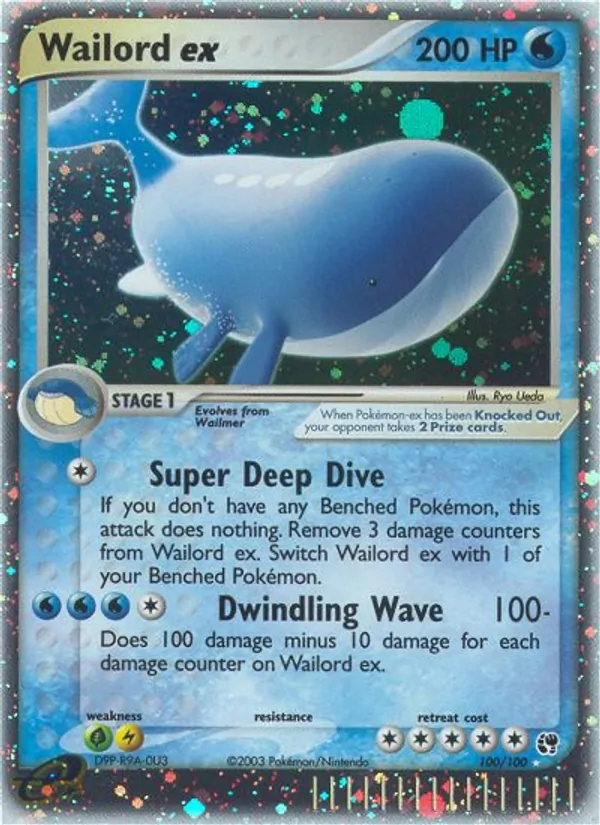 Wailord EX, Sandstorm 100/100