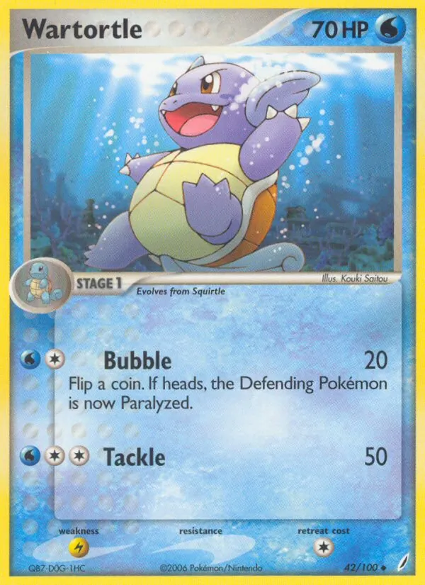 Wartortle, Crystal Guardians 042/100