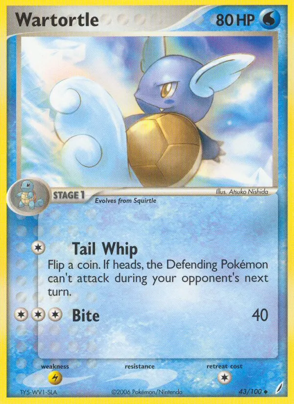 Wartortle, Crystal Guardians 043/100