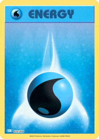 Water Energy, Pokémon TCG Classic (Blastoise) 033/034