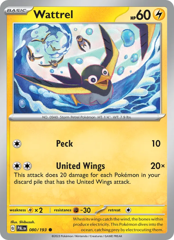 Wattrel, Paldea Evolved 080/193