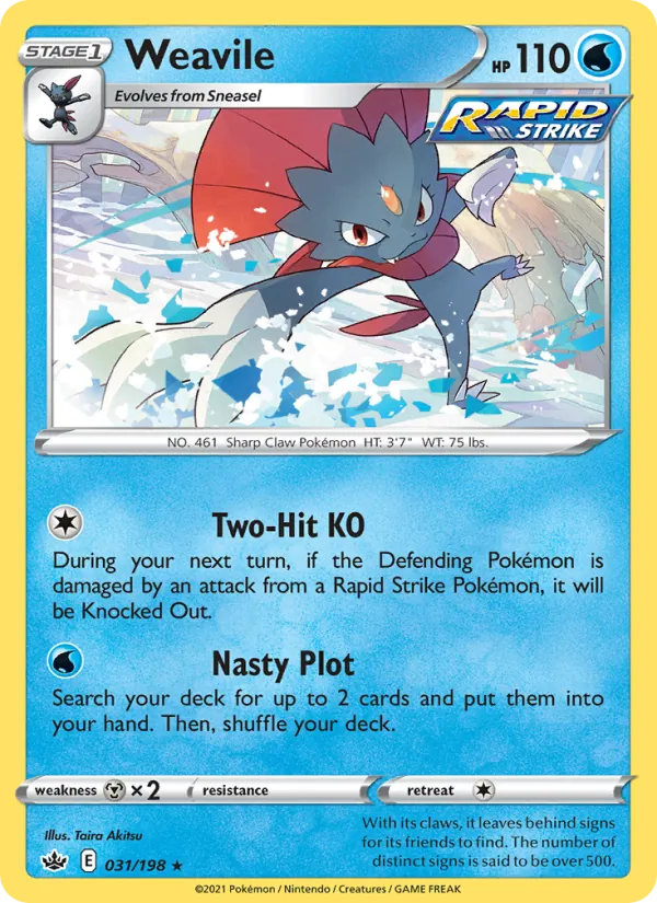 Weavile, Chilling Reign 031/198