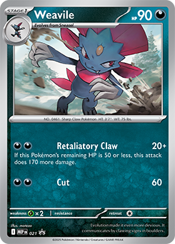 Weavile, MEP Black Star Promos 021