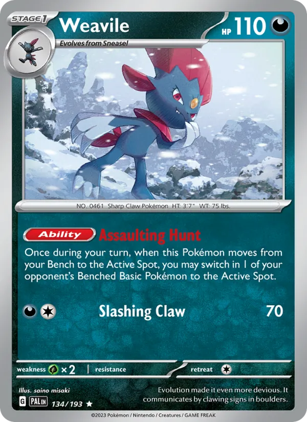 Weavile, Paldea Evolved 134/193