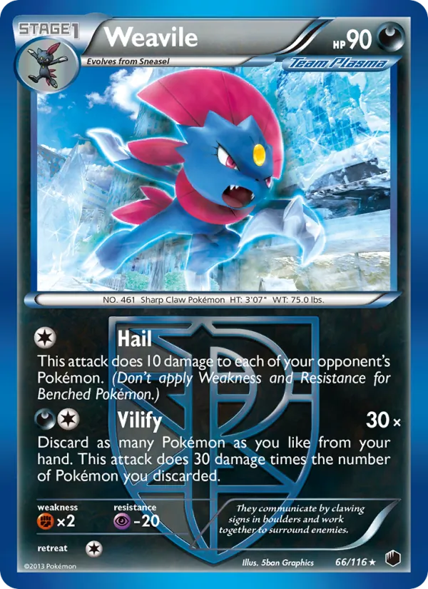 Weavile, Plasma Freeze 066/116
