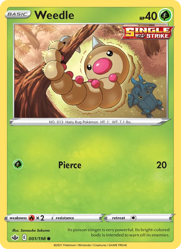 Weedle, Chilling Reign 001/198