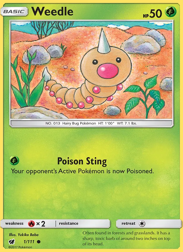 Weedle, Crimson Invasion 001/111