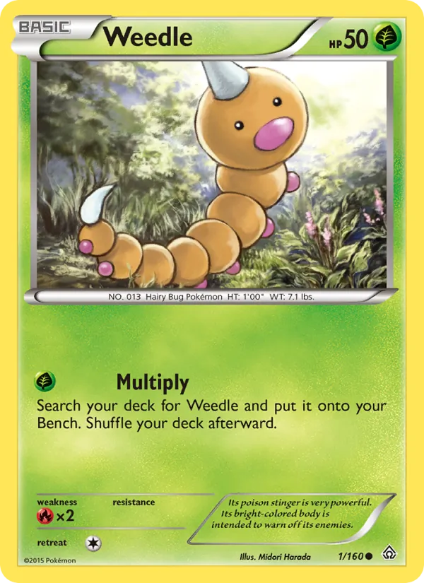 Weedle, Primal Clash 001/160