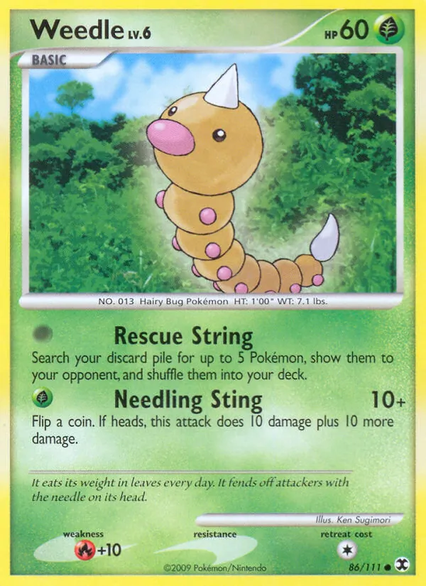 Weedle, Rising Rivals 086/111