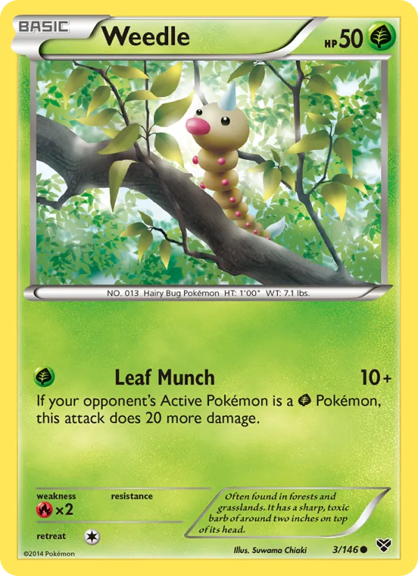 Weedle, XY 003/146