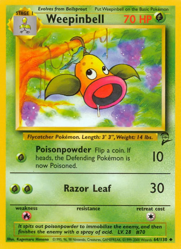 Weepinbell, Base Set 2 064/130