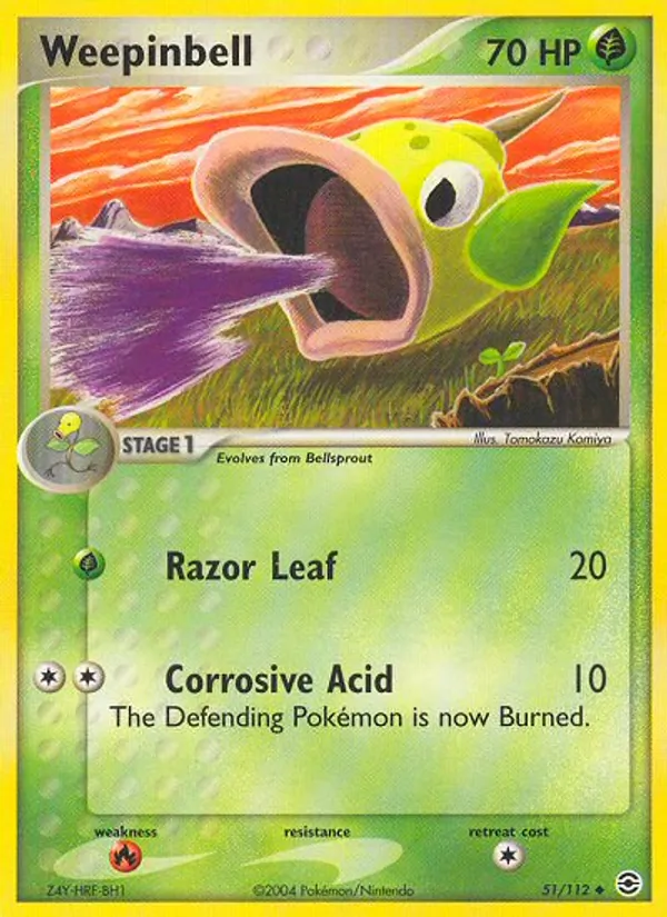 Weepinbell, FireRed & LeafGreen 051/112