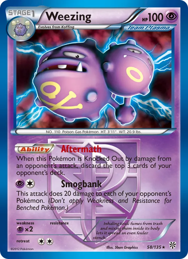 Weezing, Plasma Storm 058/135