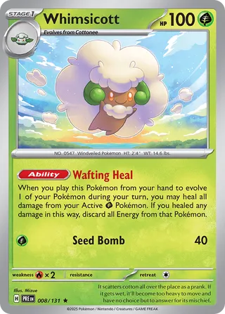 Whimsicott, Prismatic Evolutions 008/131