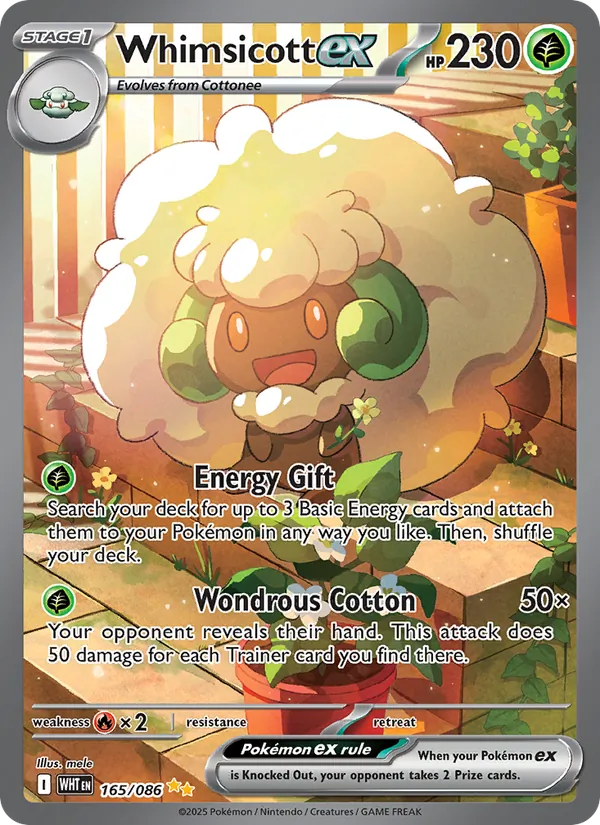 Whimsicott EX, White Flare 165/086