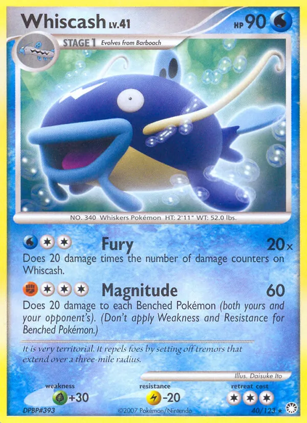 Whiscash, Mysterious Treasures 040/123