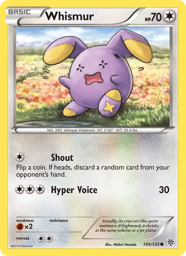 Whismur, Plasma Storm 105/135
